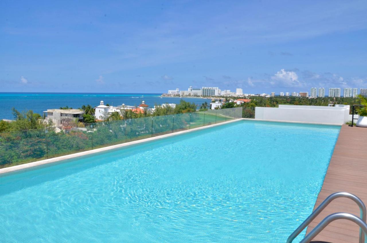 Takh Sea View Apartment Cancún Exteriör bild